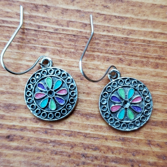 Bohemian style earrings - Picture 2 of 2